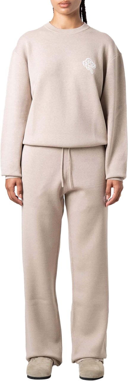 Quotrell Flo Knitted Pants | Beige Melee/off Whit Beige