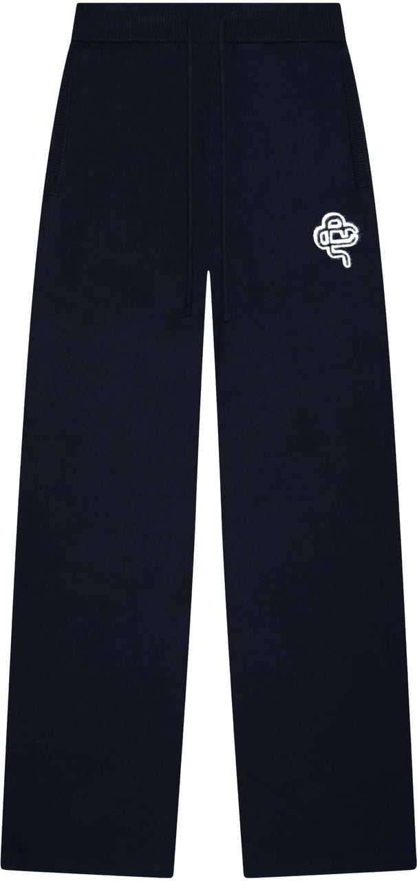 Quotrell Flo Knitted Pants | Navy/off White Blauw