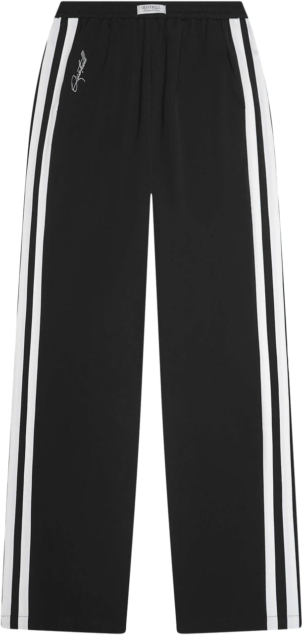 Quotrell Ella Stripe Pants | Black/white Zwart