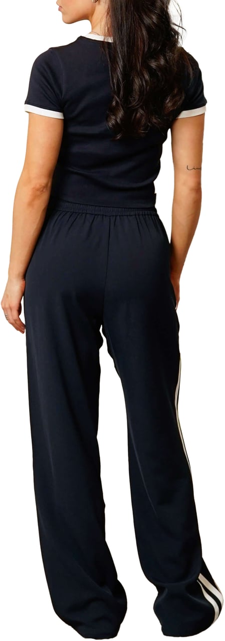 Quotrell Ella Stripe Pants | Navy/white Blauw