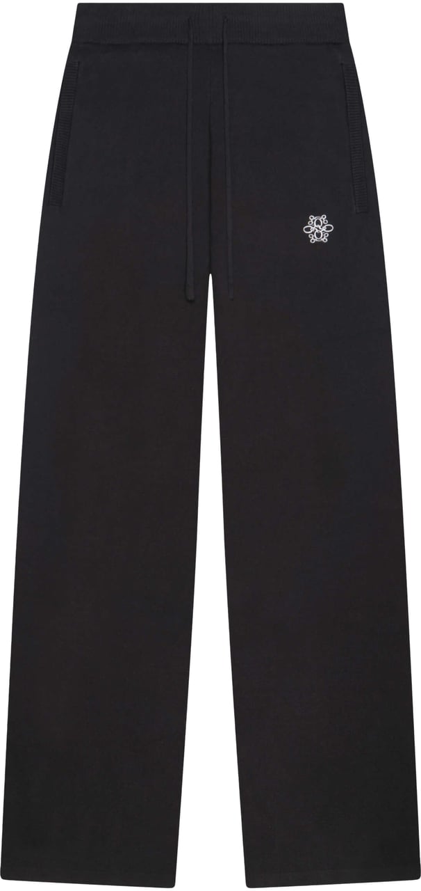Quotrell Chloe Knitted Pants | Black/white Zwart