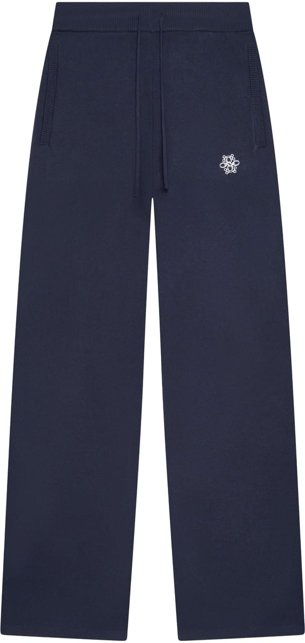 Quotrell Chloe Knitted Pants | Navy/white Blauw