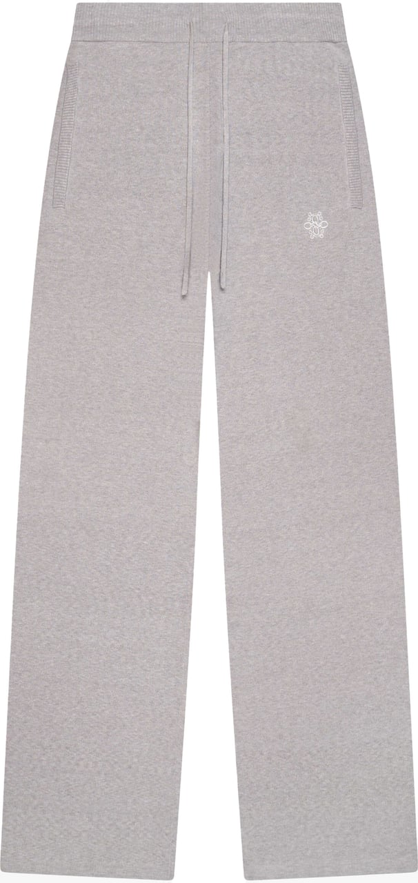 Quotrell Chloe Knitted Pants | Grey Melee/white Grijs