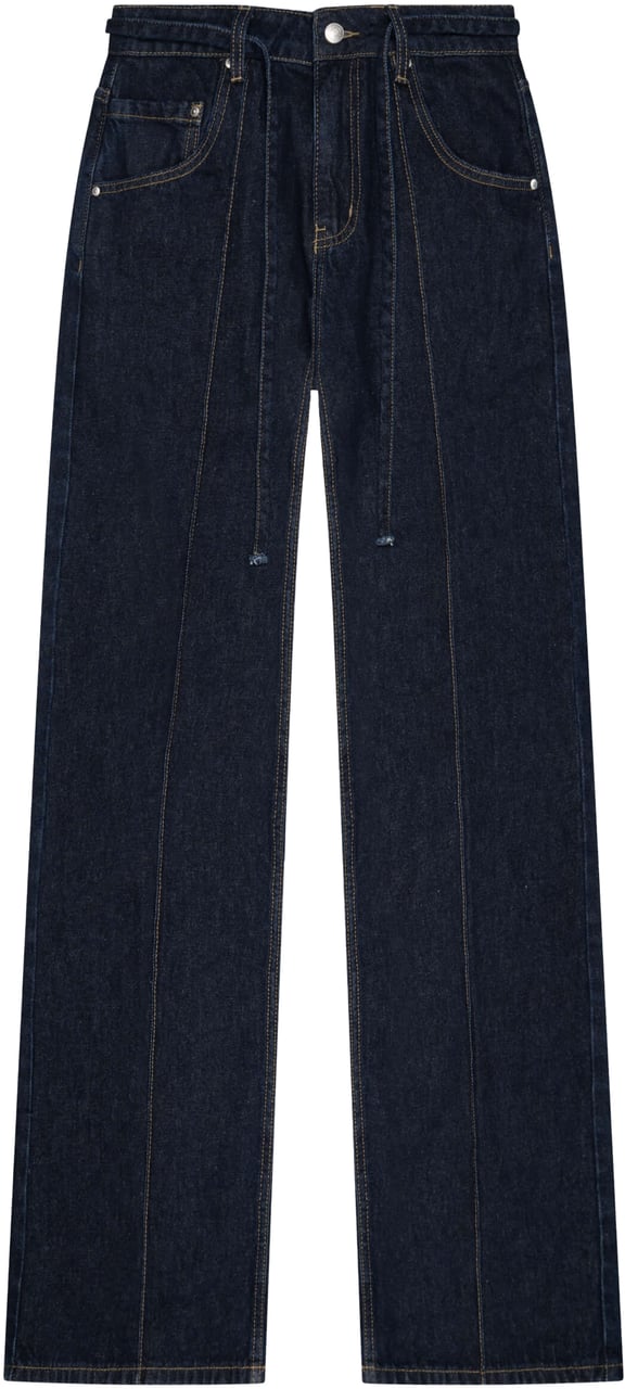 Quotrell Jane Straight Leg Jeans | Indigo Blue Blauw
