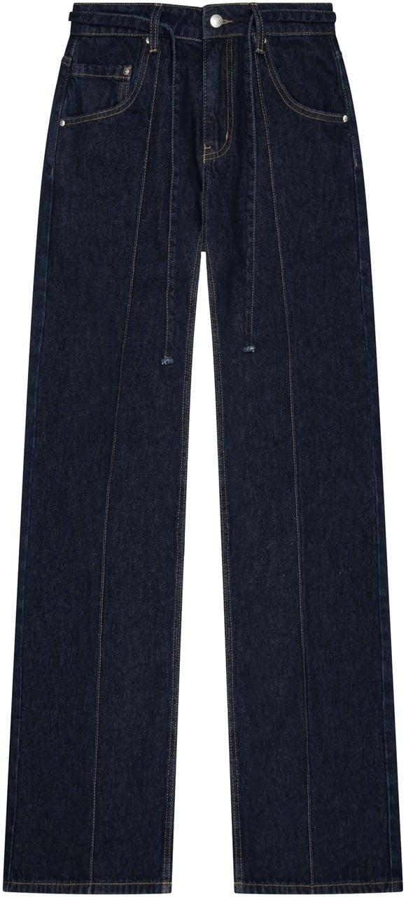 Quotrell Jane Straight Leg Jeans | Indigo Blue Blauw
