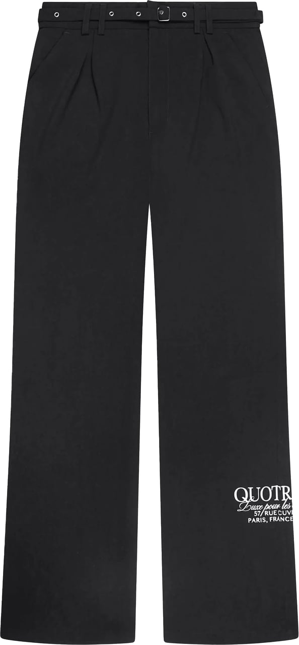 Quotrell Skylar Pantalon | Black Zwart