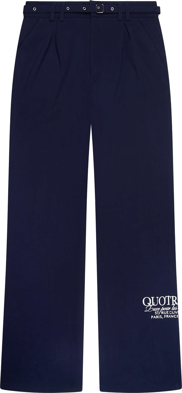 Quotrell Skylar Pantalon | Navy Blauw