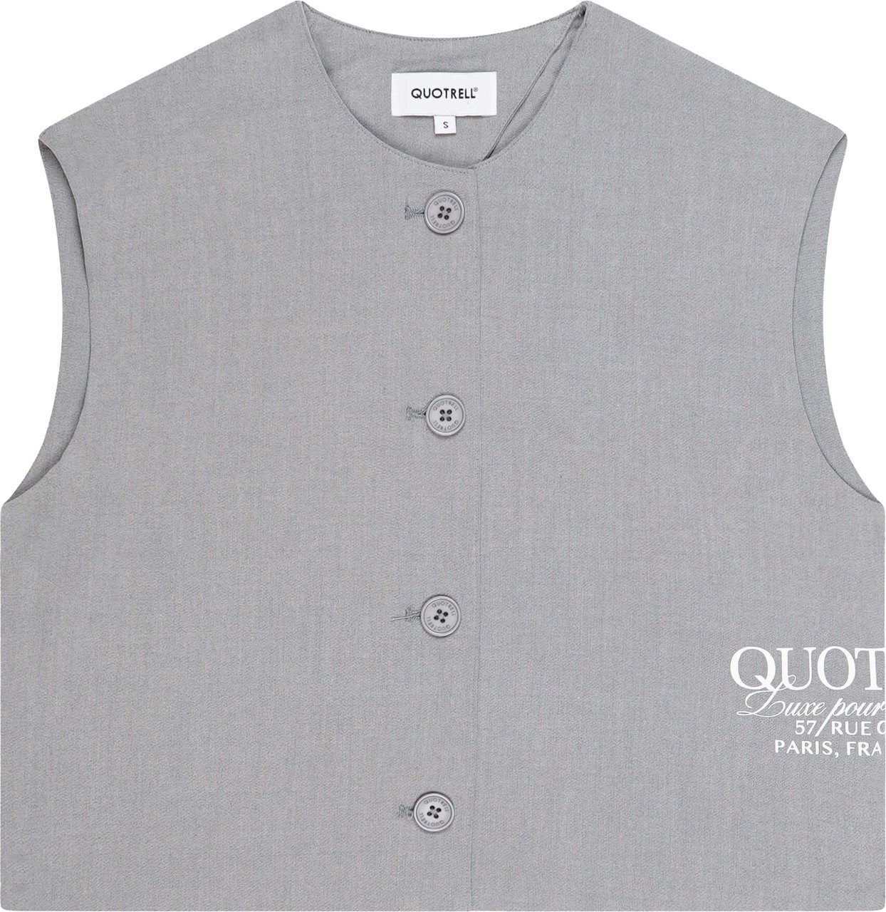 Quotrell Skylar Top | Grey Grijs