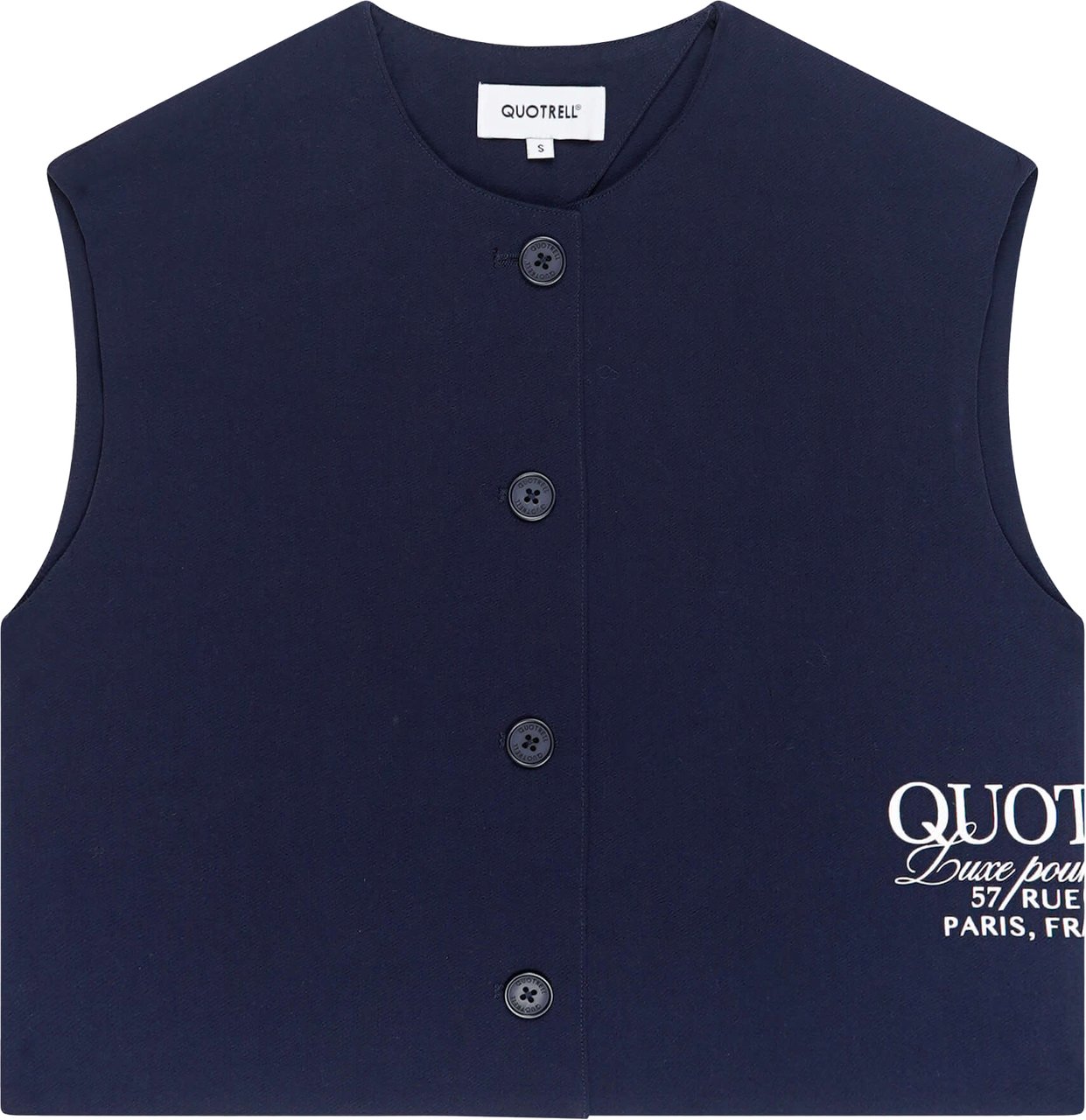 Quotrell Skylar Top | Navy Blauw