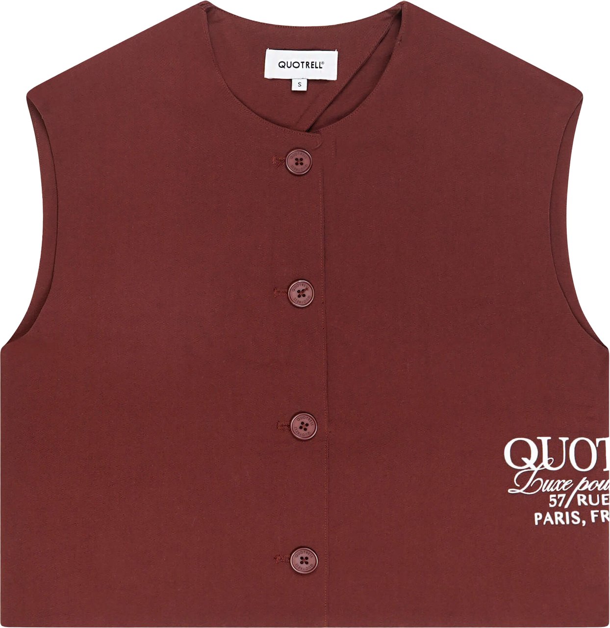 Quotrell Skylar Top | Bordeaux Rood