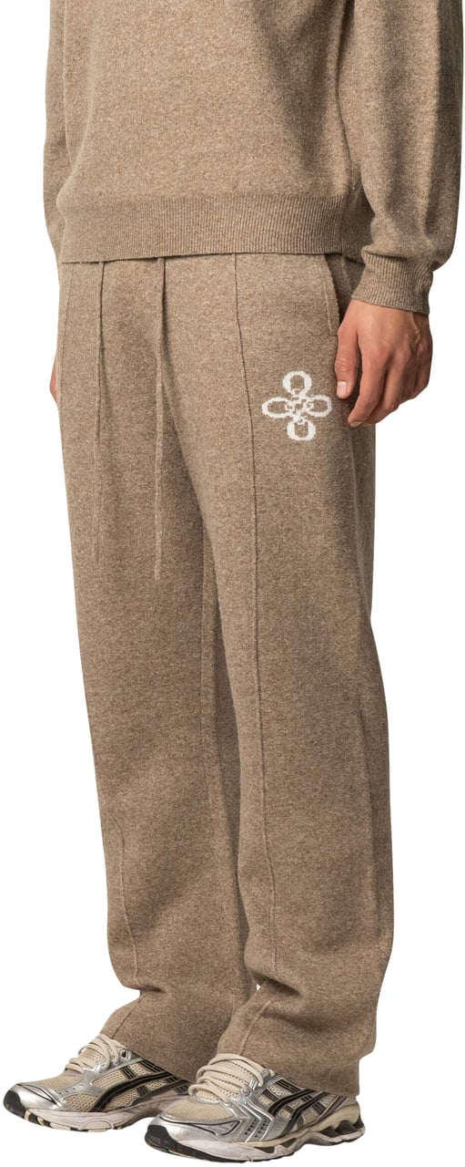 Quotrell Insignia Knitted Pants | Brown Melee Bruin