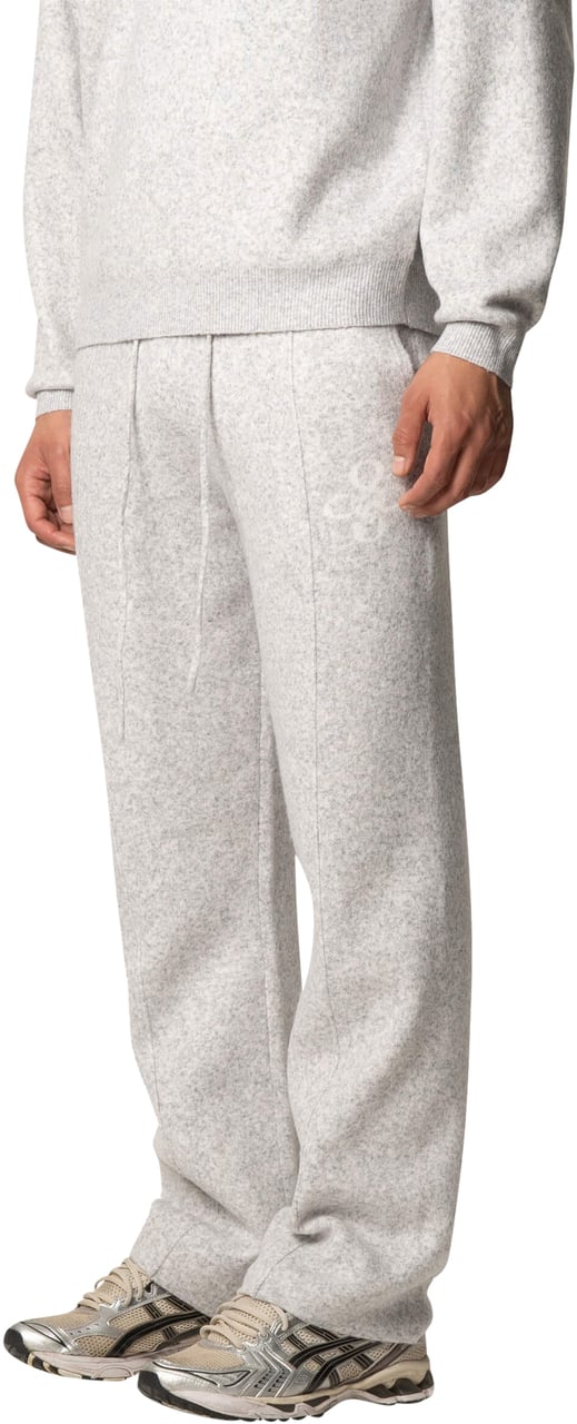 Quotrell Insignia Knitted Pants | Light Heather Melee Grijs