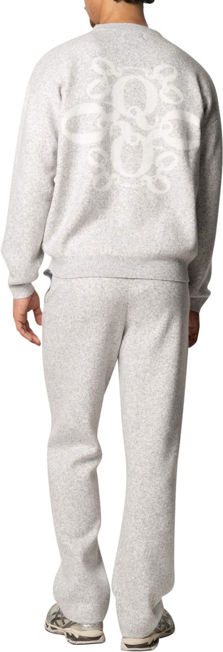 Quotrell Insignia Knitted Pants | Light Heather Melee Grijs