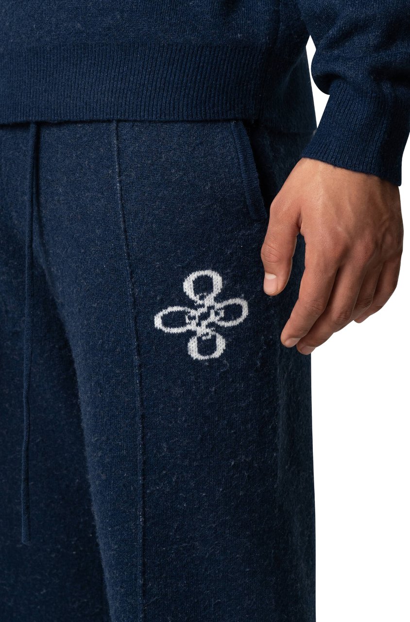Quotrell Insignia Knitted Pants | Navy Blauw