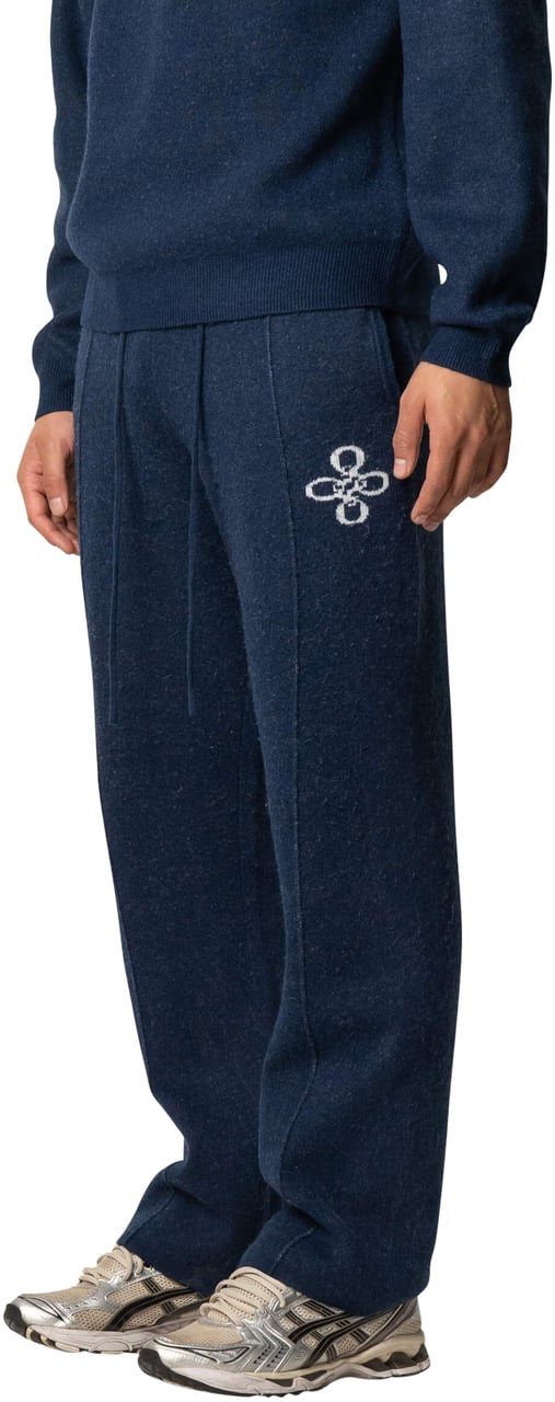 Quotrell Insignia Knitted Pants | Navy Blauw