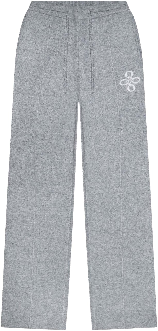 Quotrell Insignia Knitted Pants | Light Grey Melee Grijs