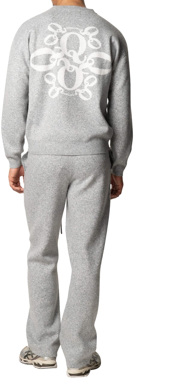 Quotrell Insignia Knitted Pants | Grey Melee Grijs