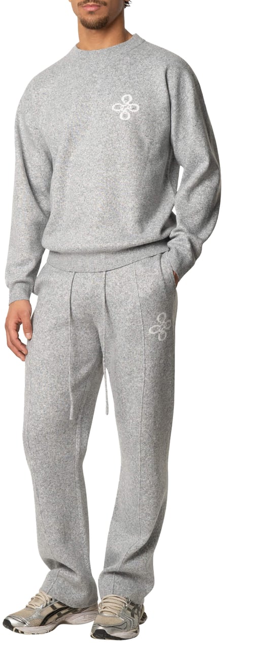 Quotrell Insignia Knitted Pants | Grey Melee Grijs