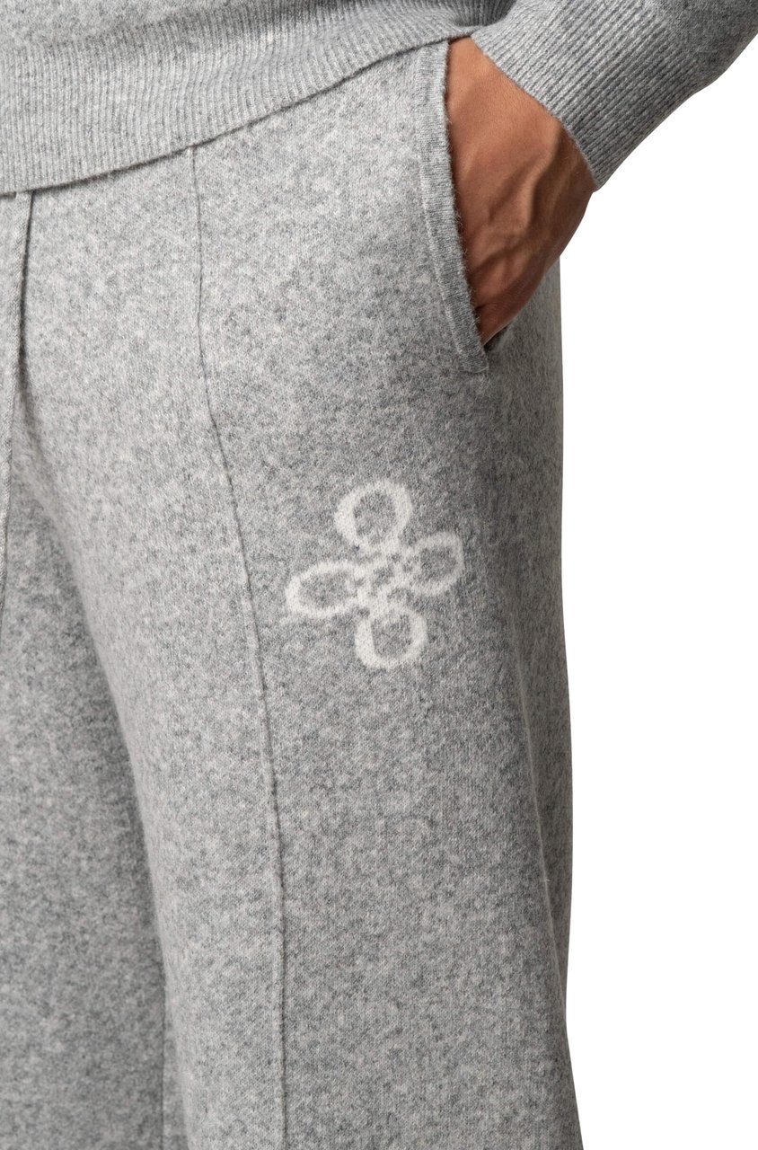 Quotrell Insignia Knitted Pants | Grey Melee Grijs