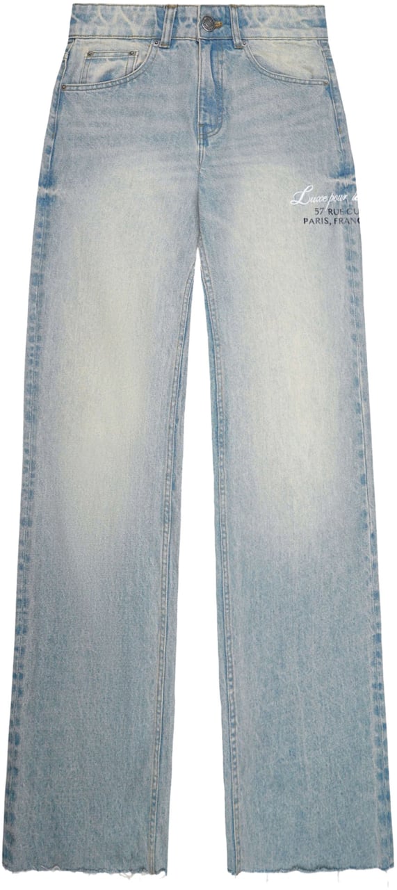 Quotrell Mia Straight Denim Jeans | Light Blue Blauw