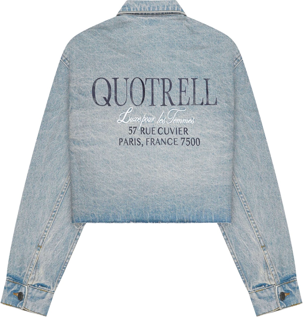 Quotrell Mia Denim Jacket | Light Blue Blauw