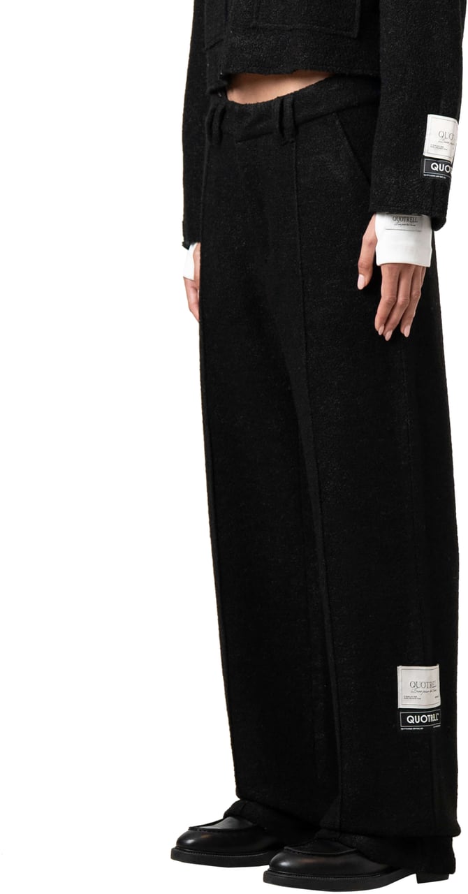 Quotrell Layla Straight Pants | Black Zwart