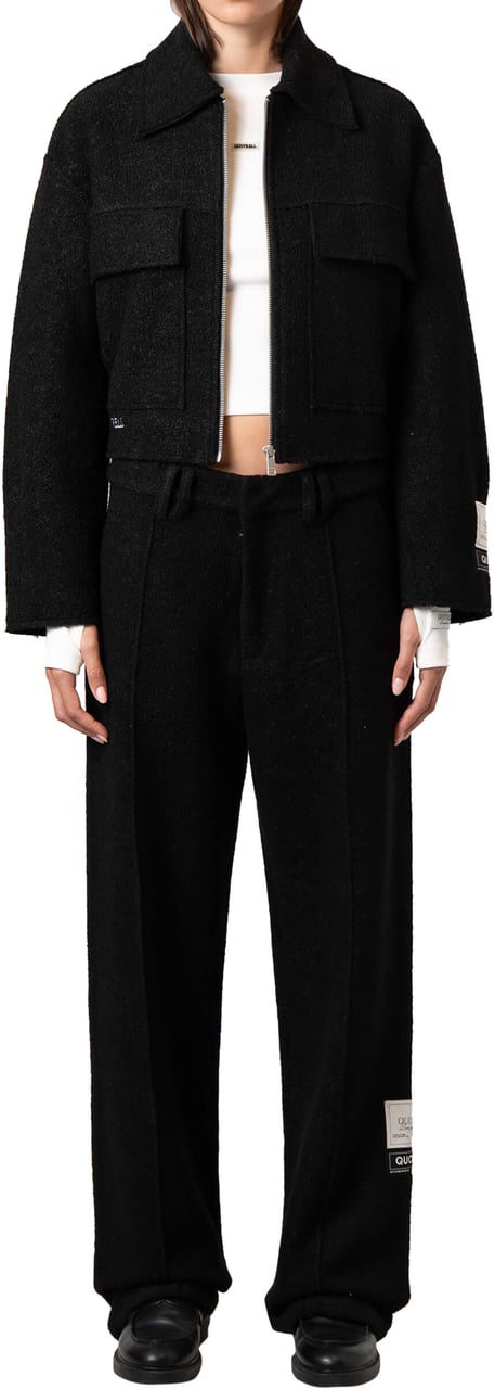 Quotrell Layla Straight Pants | Black Zwart