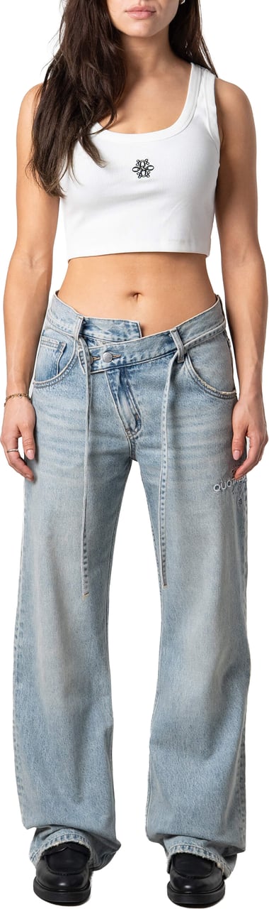 Quotrell Mae Straight Jeans | Light Blue Blauw