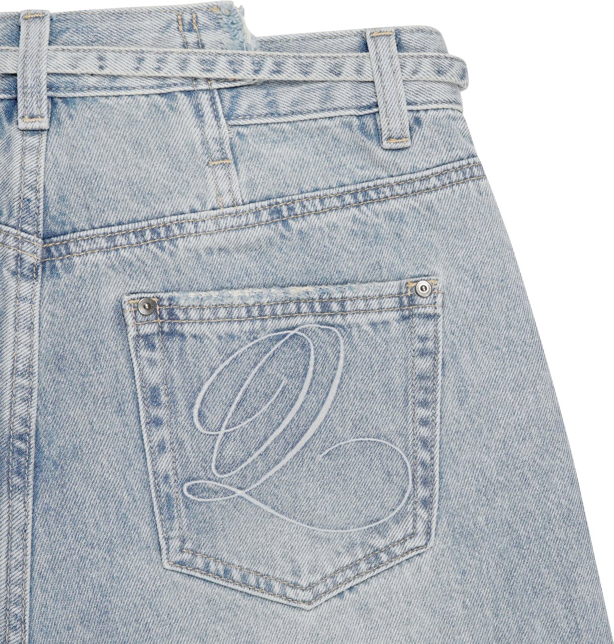 Quotrell Mae Straight Leg Jeans | Light Blue Blauw