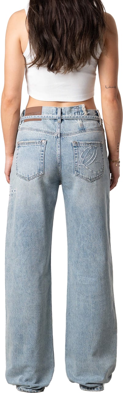 Quotrell Mae Straight Jeans | Light Blue Blauw