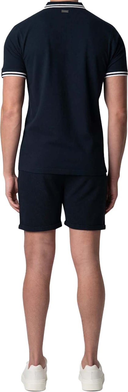 Quotrell Batera Polo | Navy/white Blauw