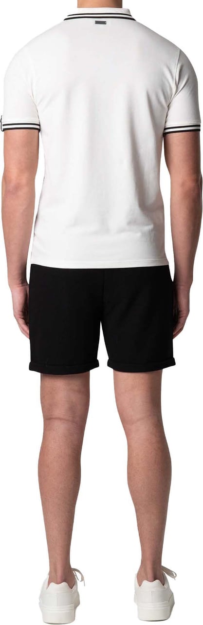 Quotrell Batera Polo | Off White/black Wit
