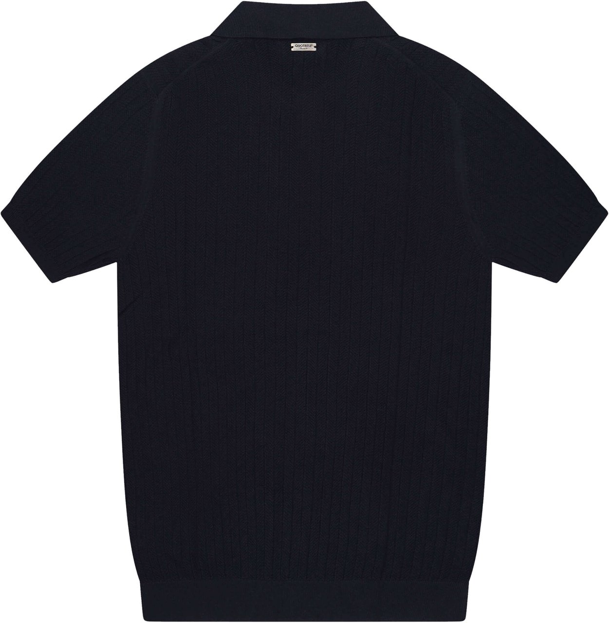 Quotrell Cairo Knitted Polo | Navy/white Blauw