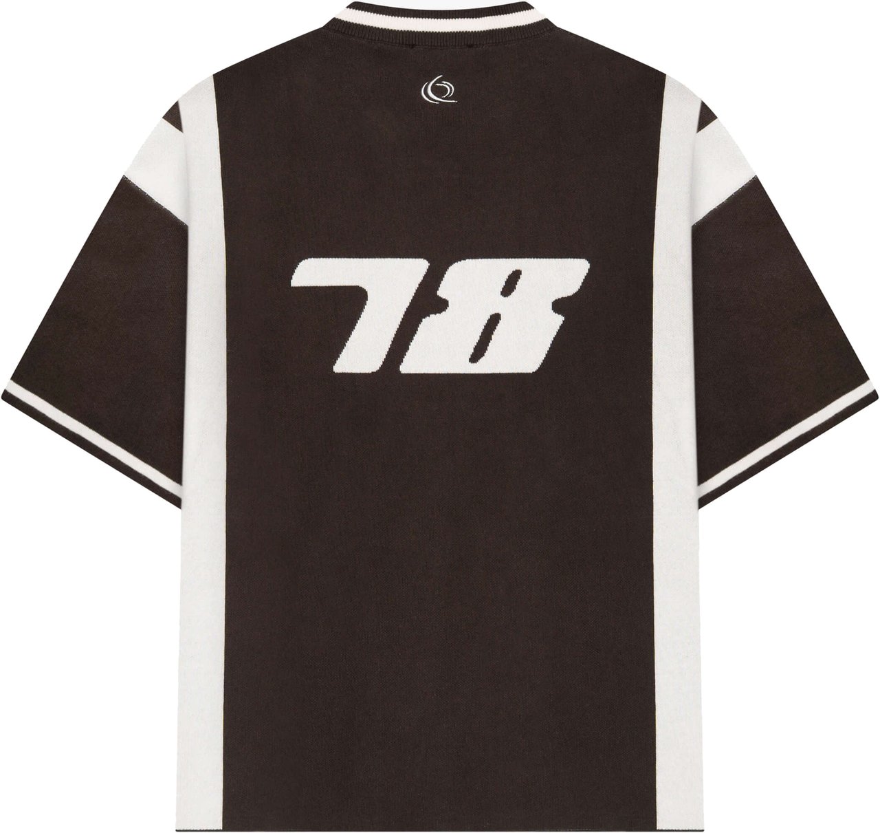 Quotrell Alessio Knitted Polo | Brown/off White Bruin