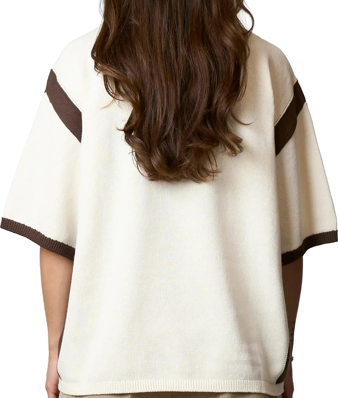 Quotrell Diego Knitted Polo | Creme/brown Beige