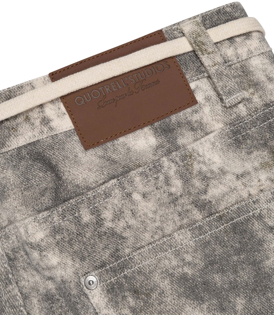Quotrell Aiden Camo Jeans Goud