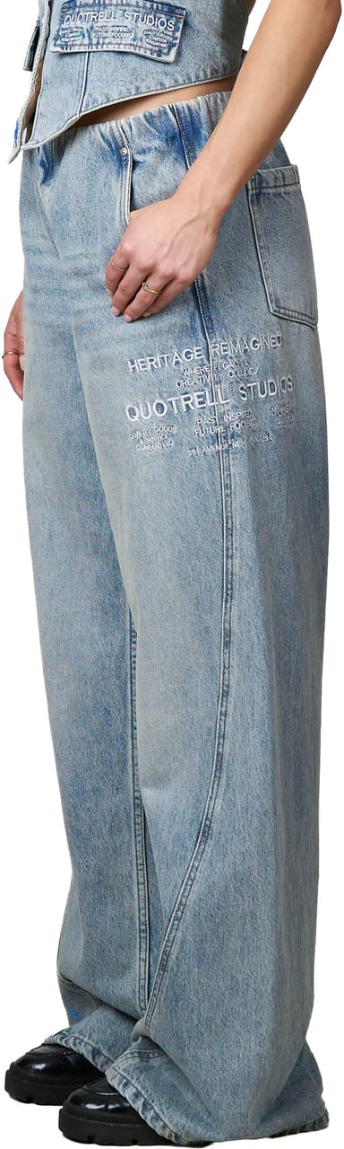 Quotrell Jax Jeans | Light Blue Blauw