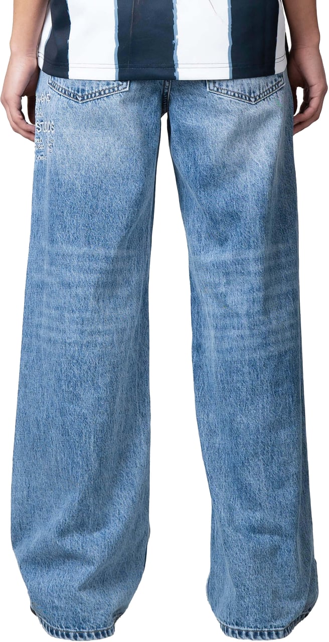 Quotrell Jax Jeans | Washed Blue Blauw