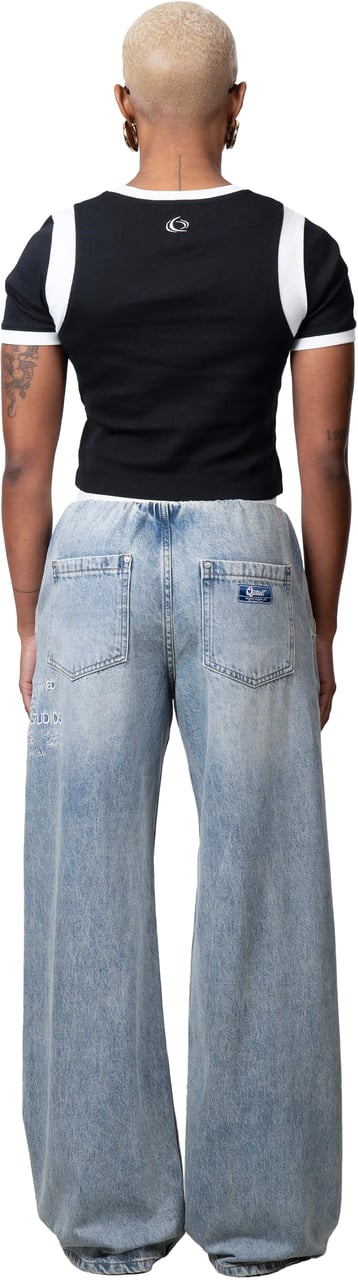 Quotrell Jax Jeans | Washed Blue Blauw