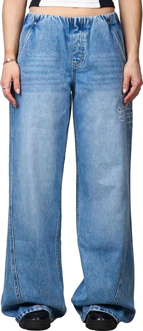 Quotrell Jax Jeans | Washed Blue Blauw