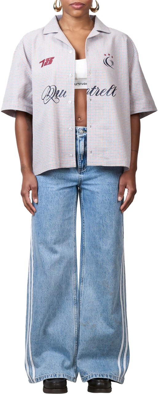 Quotrell Cleo Denim Jeans | Washed Blue Blauw