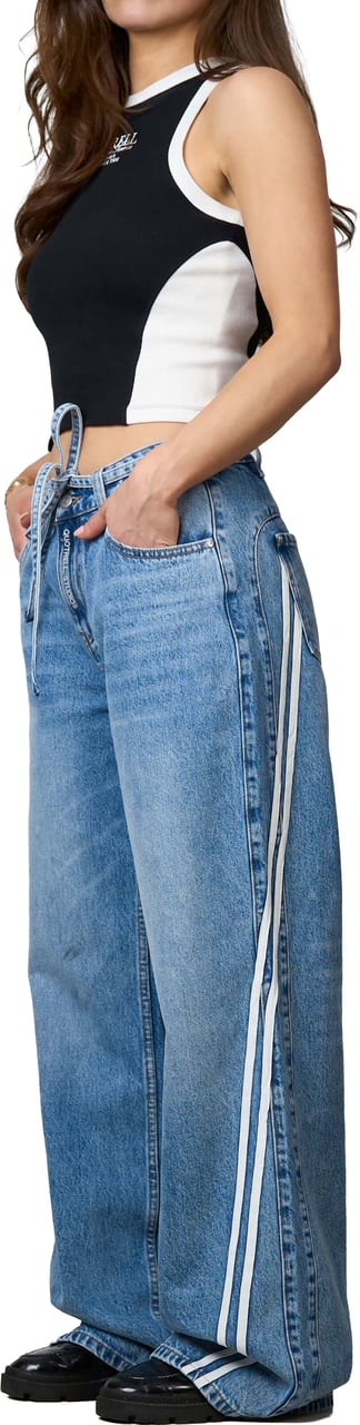 Quotrell Cleo Denim Jeans | Washed Blue Blauw