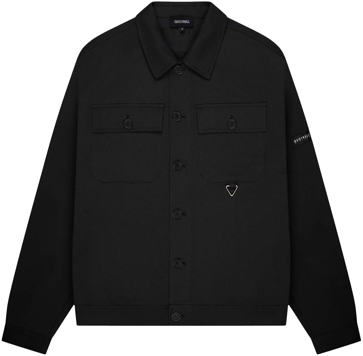 Quotrell Zane Overshirt | Black Zwart