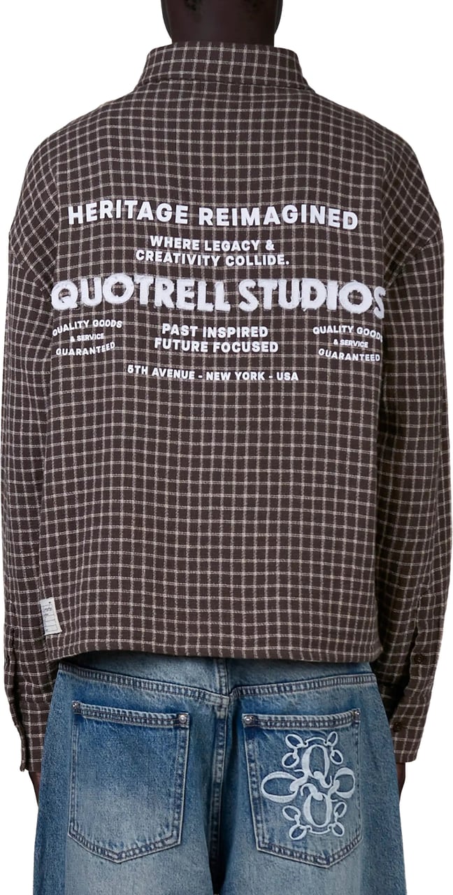 Quotrell Zay Plaid Shirt | Brown Plaid Bruin