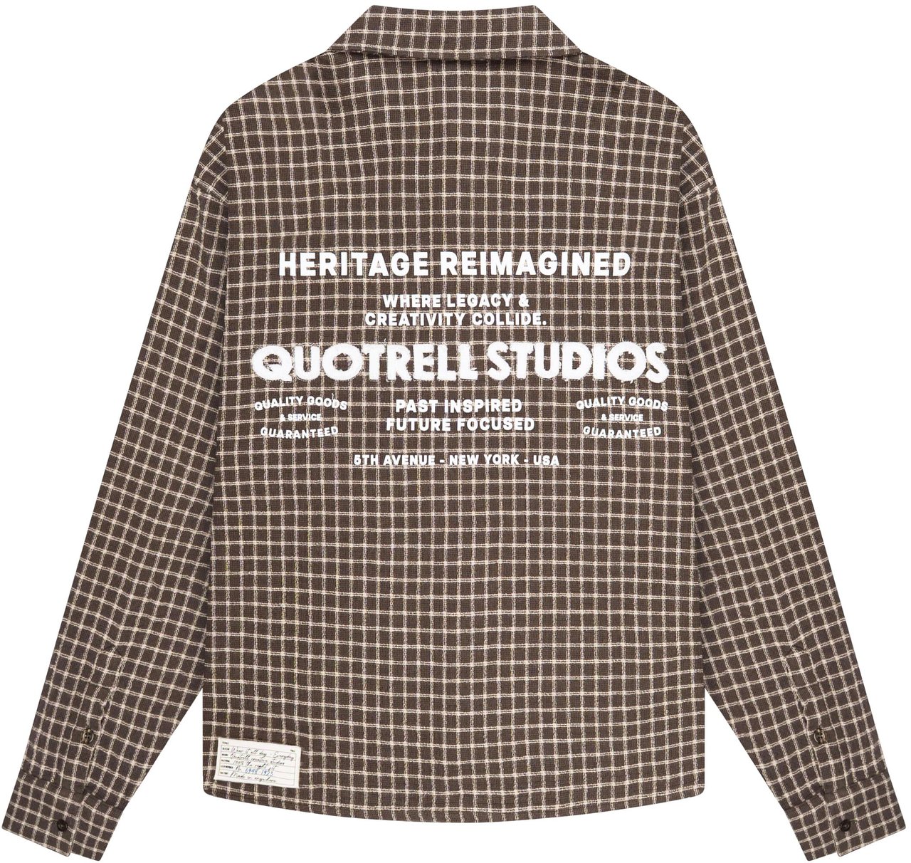 Quotrell Zay Plaid Shirt | Brown Plaid Bruin