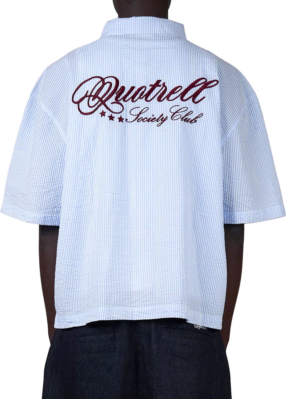 Quotrell Christian Shirt | Blue/white Blauw