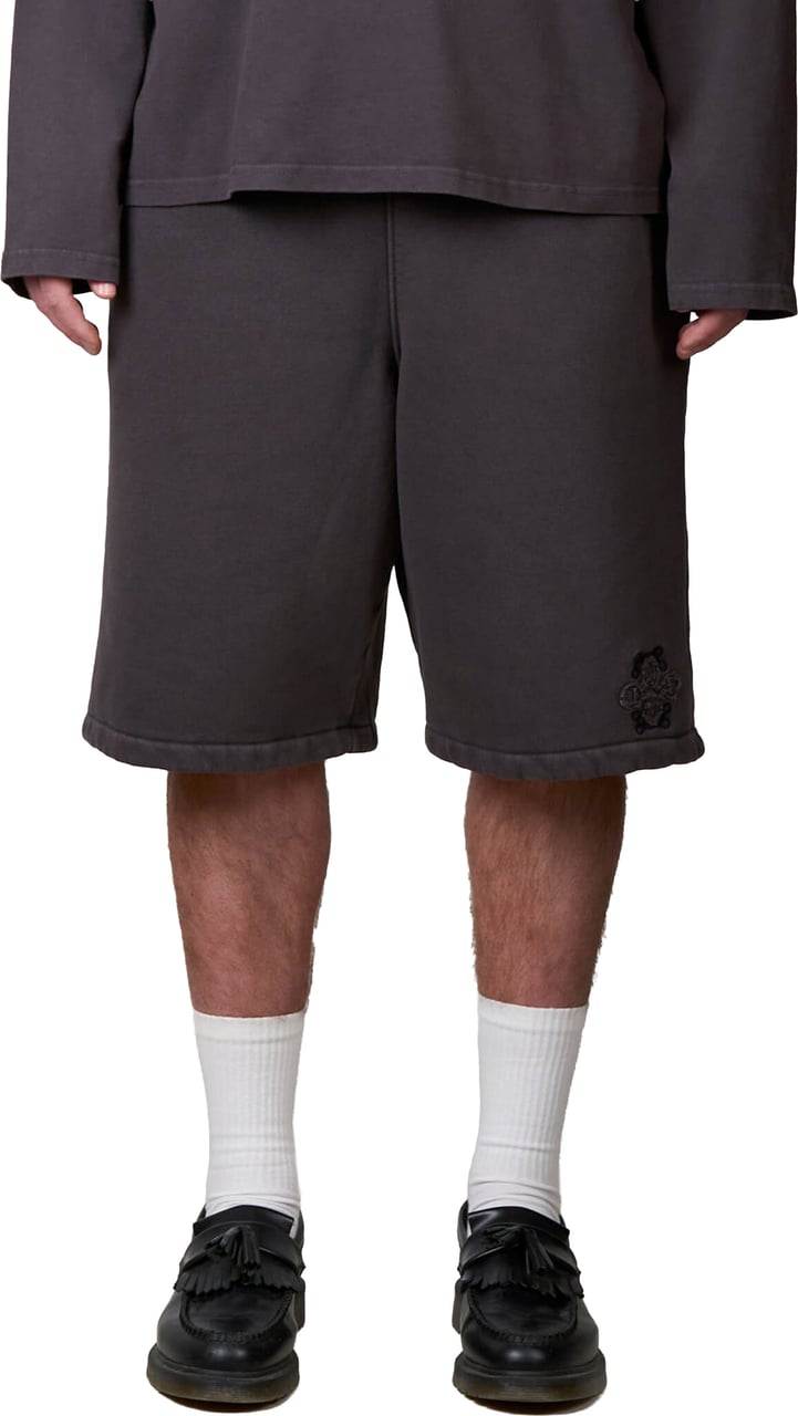 Quotrell Lenny Acid Wash Short | Acid Grey Grijs