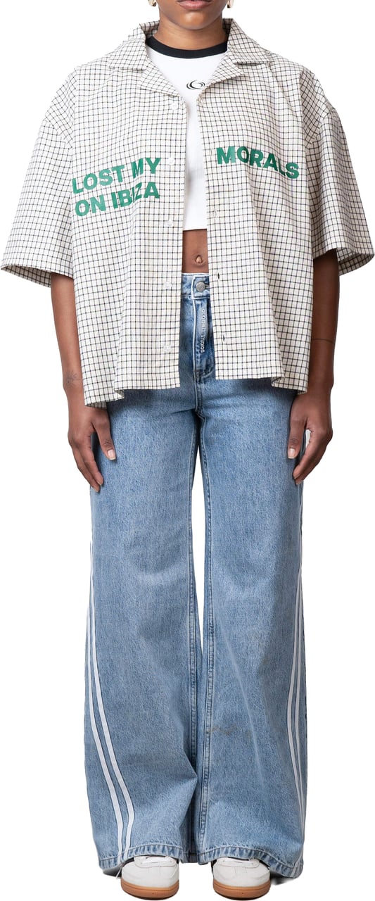 Quotrell Morals Shirt | White/green Wit