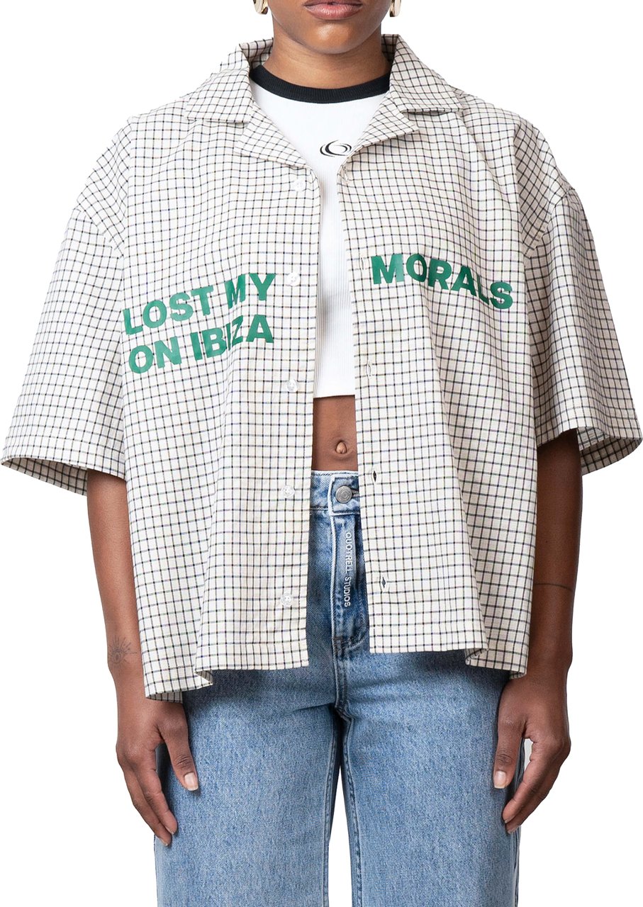 Quotrell Morals Shirt | White/green Wit