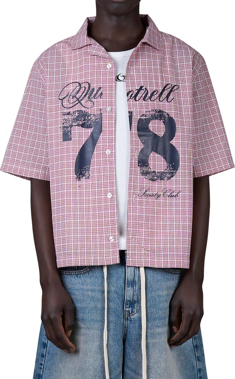 Quotrell 78 Shirt | White/red Wit